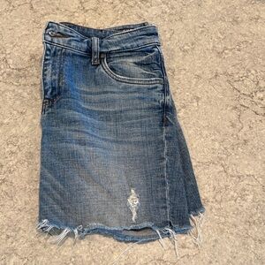 Distressed Denim Shorts- 6” inseam